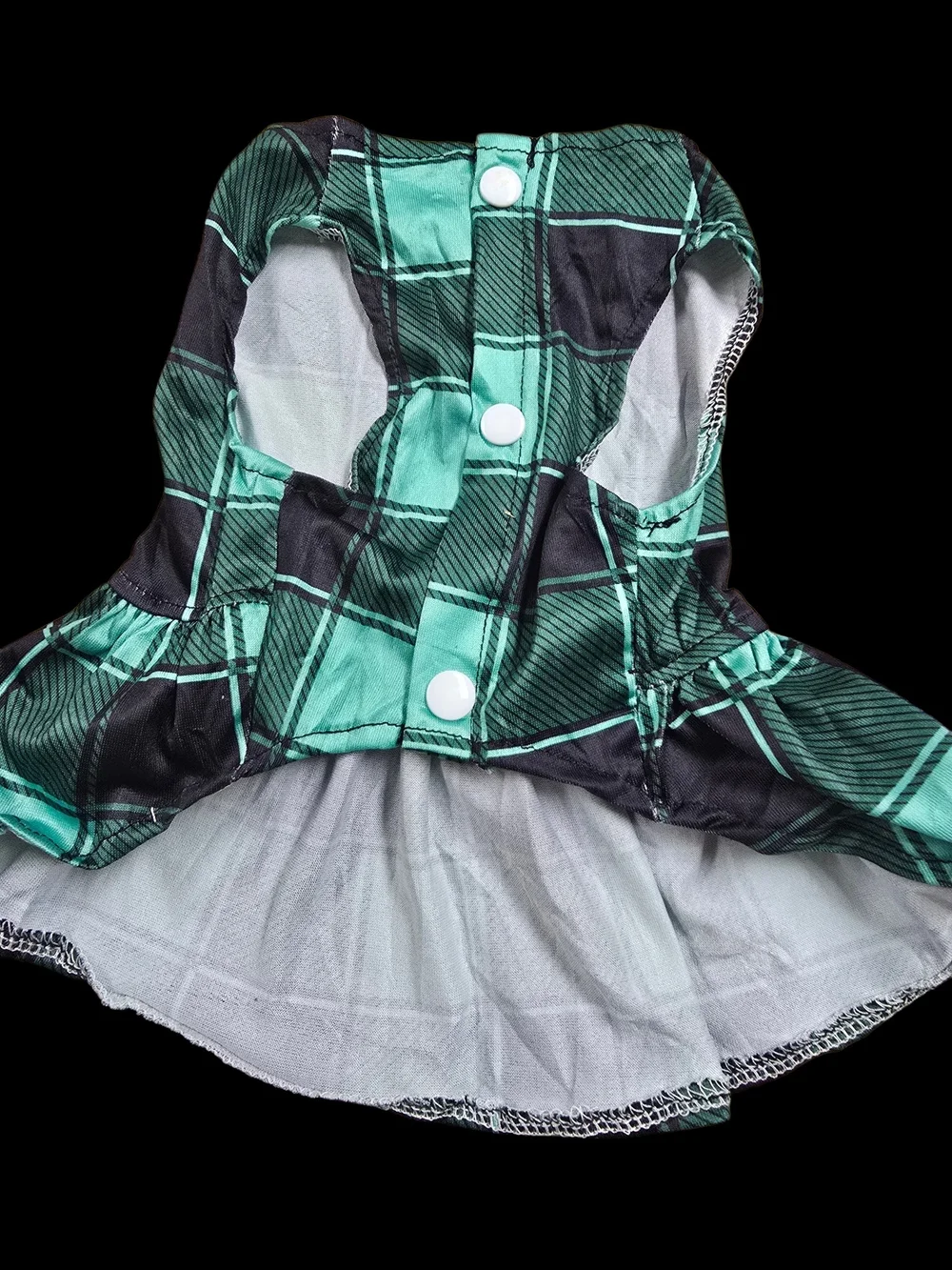 2 Plaid Small Dog Dresses NWT.